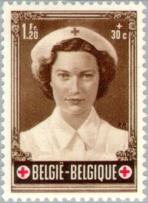 Princess Joséphine-Charlotte (1927-2005) as a Nurse