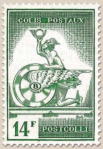 Railway Stamp: Mercurius with Postal Horn