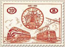 Railway Stamp: 75 year International union of Railway Confer