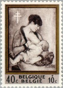 "Mother and Child", by Pierre Paulus de Châtelet (1881-1959)