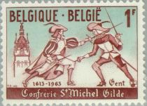 17th-century Musketeers' Duel and Ghent Belfry