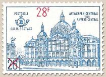 Railway Stamp: Train Station with Surcharge