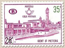 Railway Stamp: Train Station with Surcharge