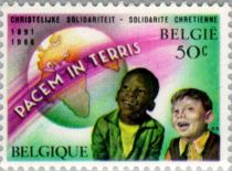 Christian Solidarity - Children and Globe ("Peace on Earth")