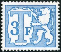 Heraldic Lion with Small Numeral