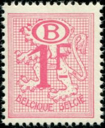 Number on Heraldic Lion with B in oval