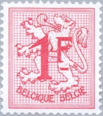 Number on Heraldic Lion - Perf. 13¾ x 13¼