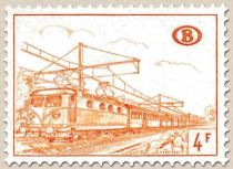 Railway Stamp: Electric locomotive type 122