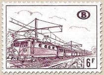 Railway Stamp: Electric locomotive type 122