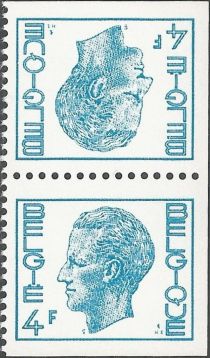 King Baudouin Type "Elström" - booklet stamp Tete-Beche