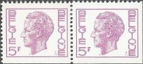 King Baudouin Type "Elström" - booklet stamp se tenant