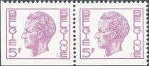 King Baudouin Type "Elström" - booklet stamp se tenant