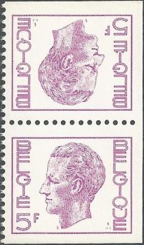 King Baudouin Type "Elström" - booklet stamp Tete-Beche