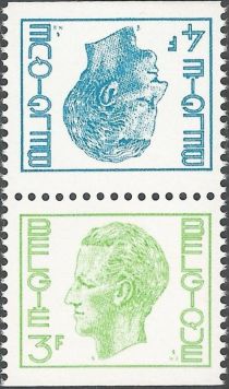 King Baudouin Type "Elström" - booklet stamp Tete-Beche