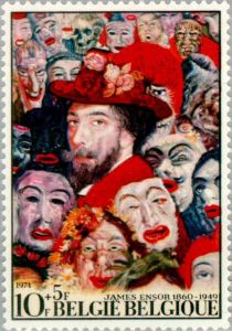 Selfportrait by James Ensor (1860-1949)