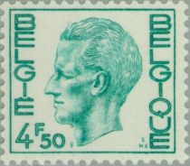 King Baudouin Type "Elström" - 4.50 Fr. Greenish Blue