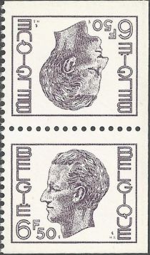 King Baudouin Type "Elström" - booklet stamp se tenant