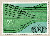 Railway Stamp: 50 year Belgian Railway Association SNCB - NM