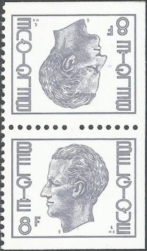 King Baudouin Type "Elström" - booklet stamp se tenant