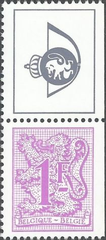 Number on Heraldic Lion and Pennant