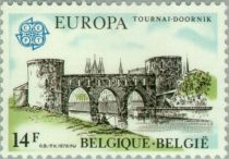 Tournai - "Pont des Trous" and Cathedral of Our Lady