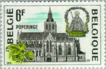 Poperinge - St.Jan Church, hopcones and St.Jan