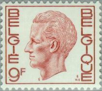 King Baudouin Type "Elström" - 9 Fr. Brown red