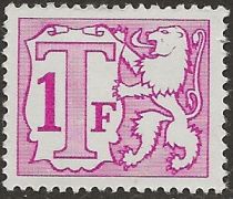 Heraldic Lion with Large Numeral