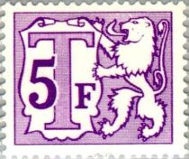 Heraldic Lion with Large Numeral