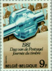 Postage stamp transfer-roller - André de Cock (1880-1964)