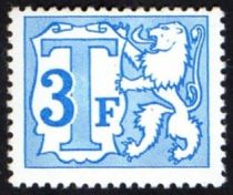 Heraldic Lion with Large Numeral