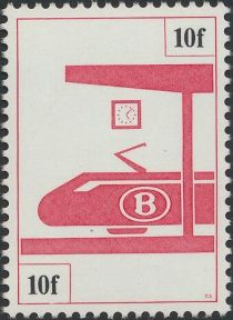 Railway Stamp: Pictogram of platform