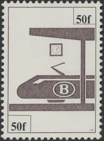 Railway Stamp: Pictogram of platform