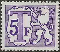 Heraldic Lion with Large Numeral