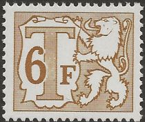 Heraldic Lion with Large Numeral