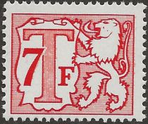 Heraldic Lion with Large Numeral