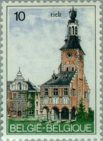 Halle Tower and City Hall - Tielt