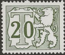 Heraldic Lion with Large Numeral