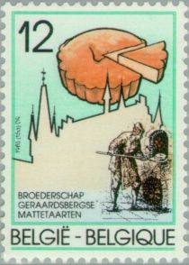 Baker and "Mattentaart" from Geraardsbergen