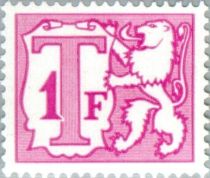 Heraldic Lion with Small Numeral