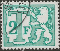 Heraldic Lion with Small Numeral