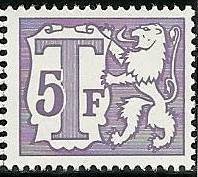 Heraldic Lion with Small Numeral