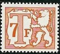 Heraldic Lion with Small Numeral