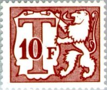 Heraldic Lion with Small Numeral