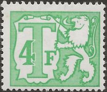 Heraldic Lion with Small Numeral