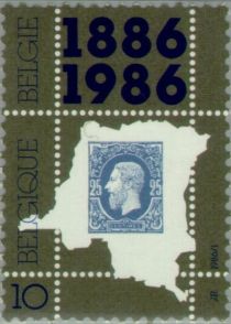 Reproduction of the First Stamp of Congo (Mi:CD-FS 3A)