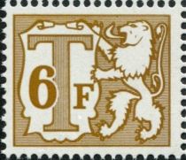 Heraldic Lion with Small Numeral