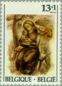 Holy Family by Remi Lens (1902-1983)