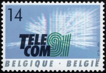 "TELECOM 91" - Emblem of the Exposition