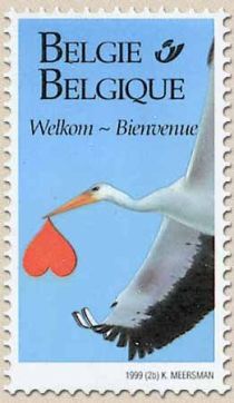 Greeting Stamp: Welcome - Birth